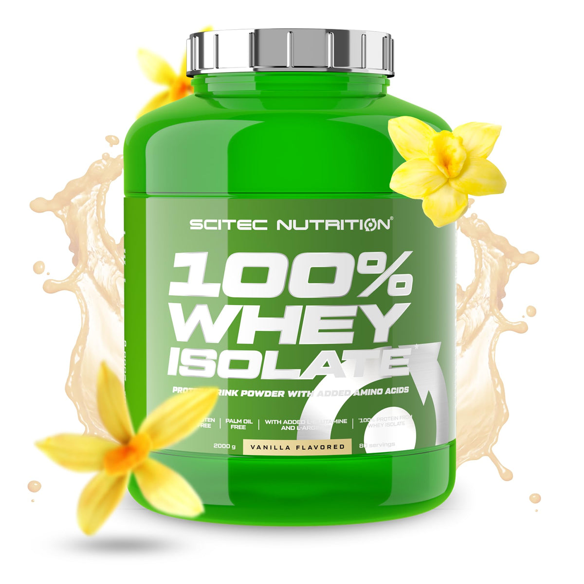 SciTec 100% Whey Isolate Vanilla - 2000g - Sense42 Beauty and Health