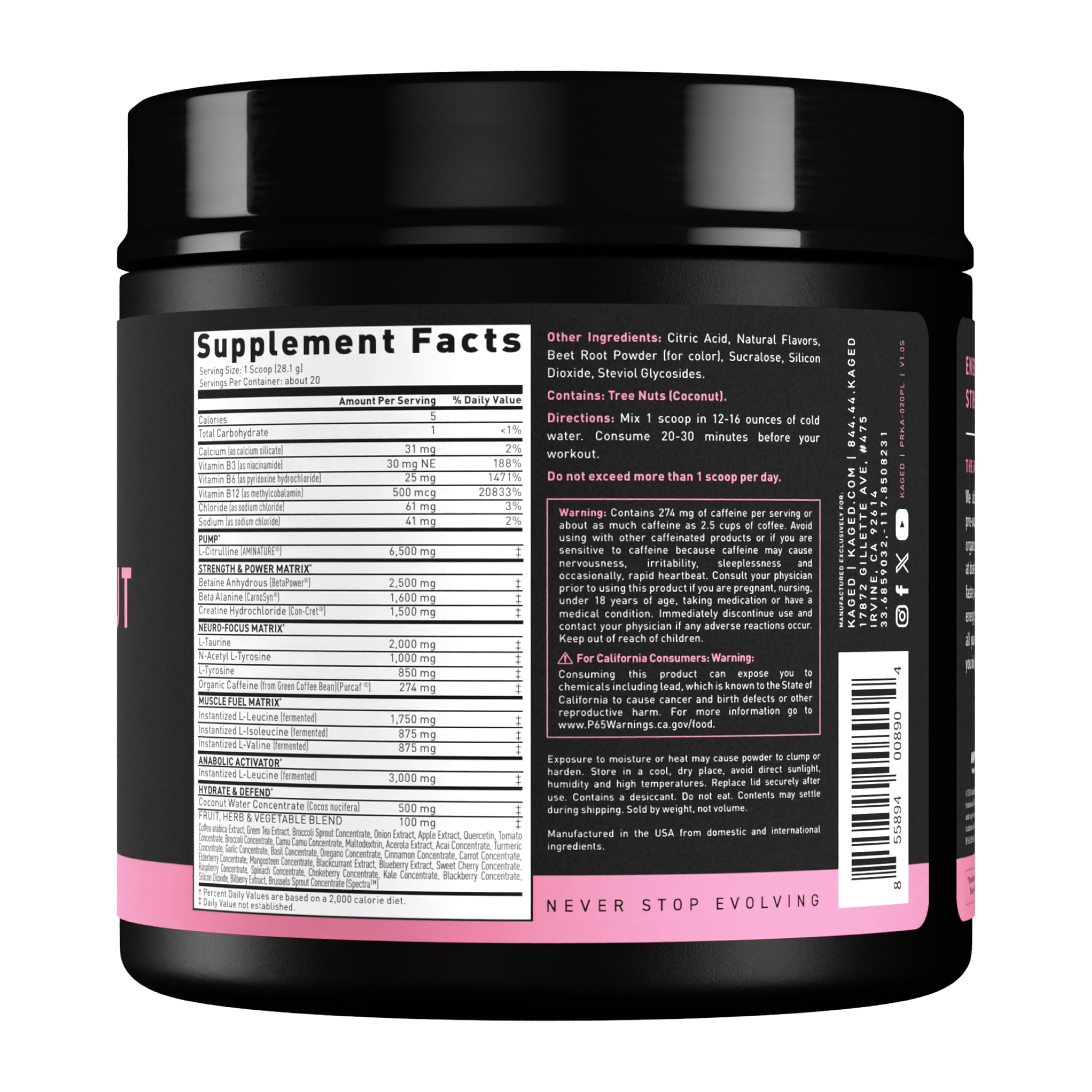 Pre-Kaged 20 Servings Pink Lemonade - Sense42 Beauty and Health