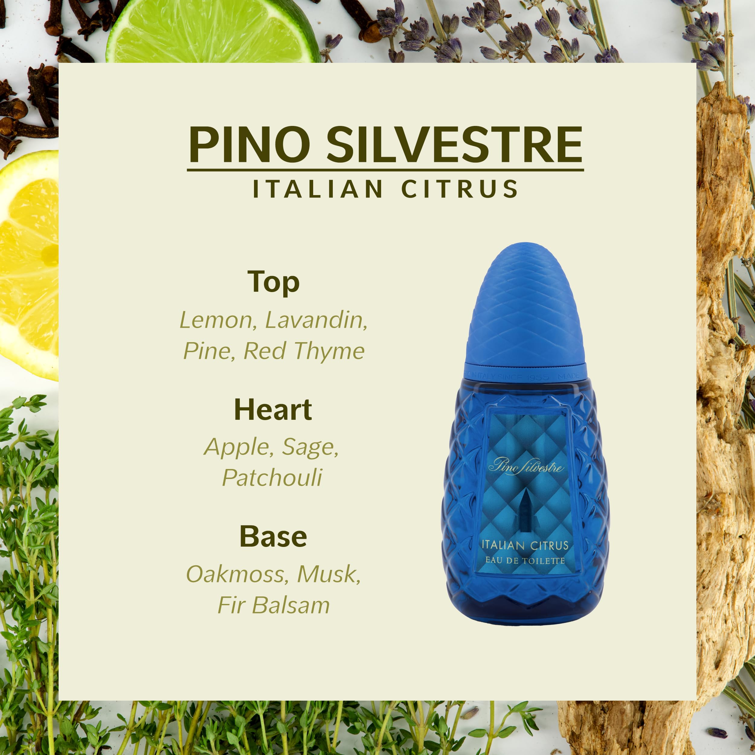 Pino Silvestre Italian Citrus Eau de Toilette 125ml - Sense42 Beauty and Health
