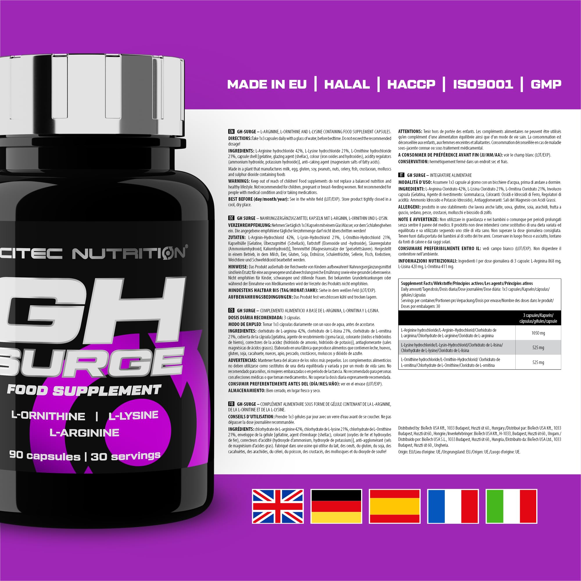SciTec GH Surge - 90 caps - Sense42 Beauty and Health