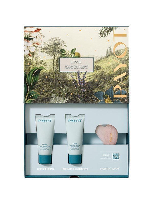 Payot Lisse Smoothing Cares Ritual Gift Set 30ml Wrinkle Smoothing Cream + 30ml Sleeping Resurfacing Cream + mini lifting face Gua Sha