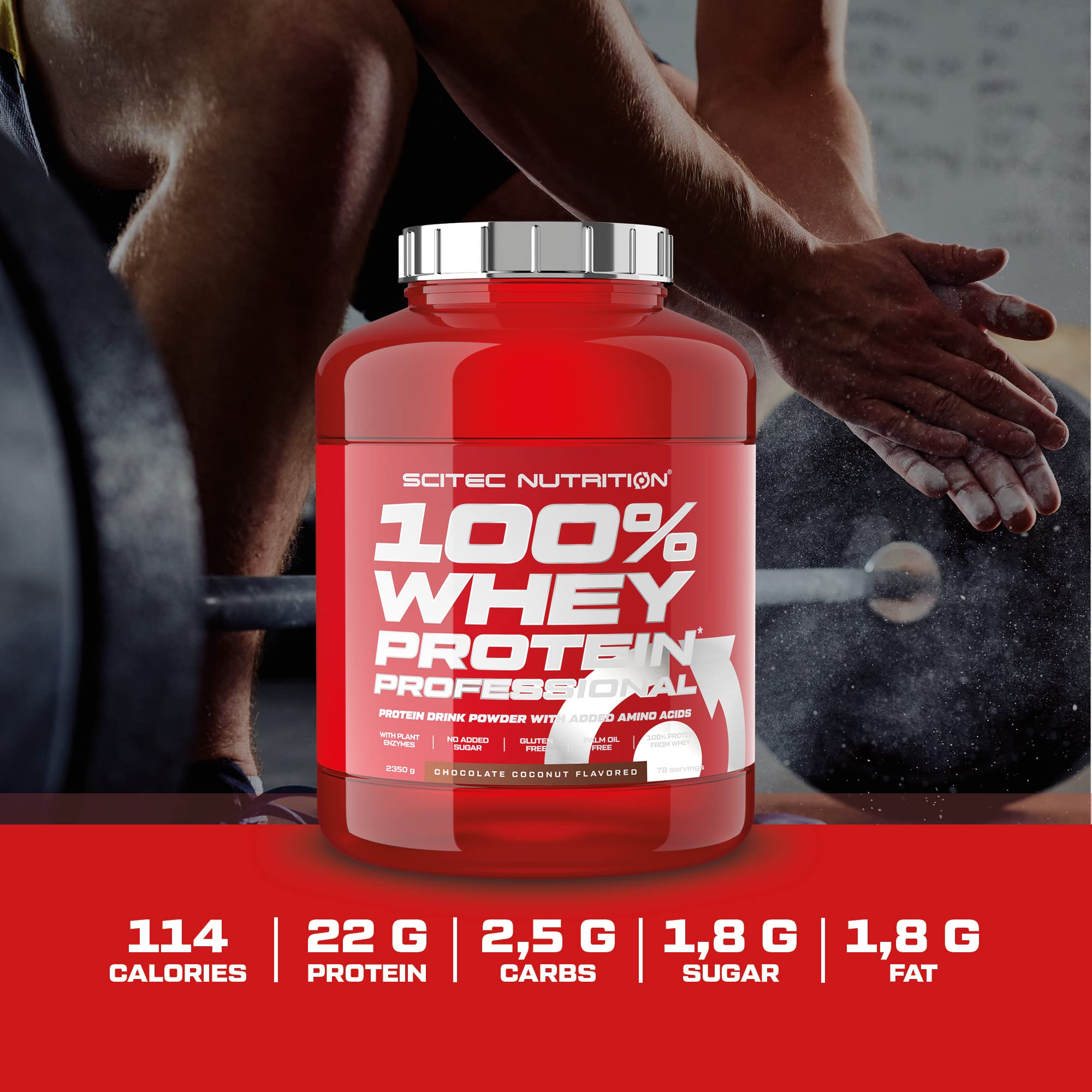 SciTec 100% Whey Protein Professional Vanilla Very Berry - 2350g