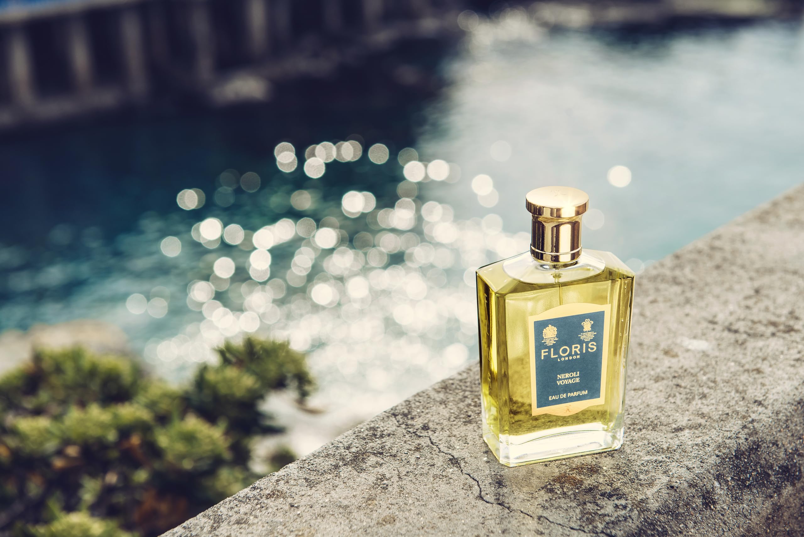 Floris London Neroli Voyage Eau de Parfum (100ml) - Vibrant & Uplifting Fragrance | Enhanced with Fennel Seed, Amber & Neroli | Perfect for Daytime Wear for Men & Women | Luxury Citrus & Marine Scent