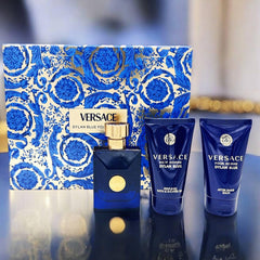 Versace Dylan Blue Eau de Toilette 50ml Gift Set 2024 (Contains 50ml EDT, 50ml Shower Gel and 50ml After Shave Balm) - Sense42 Beauty and Health