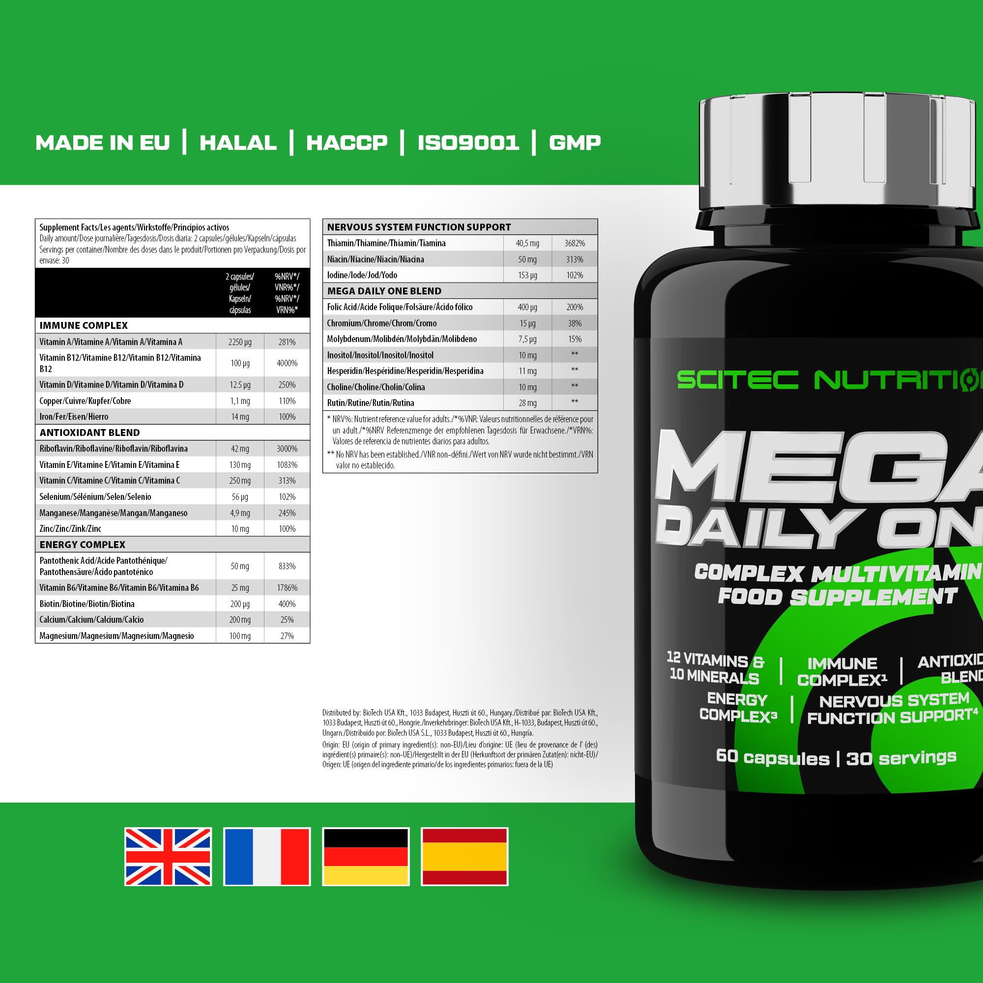 SciTec Mega Daily One - 60 caps - Sense42 Beauty and Health