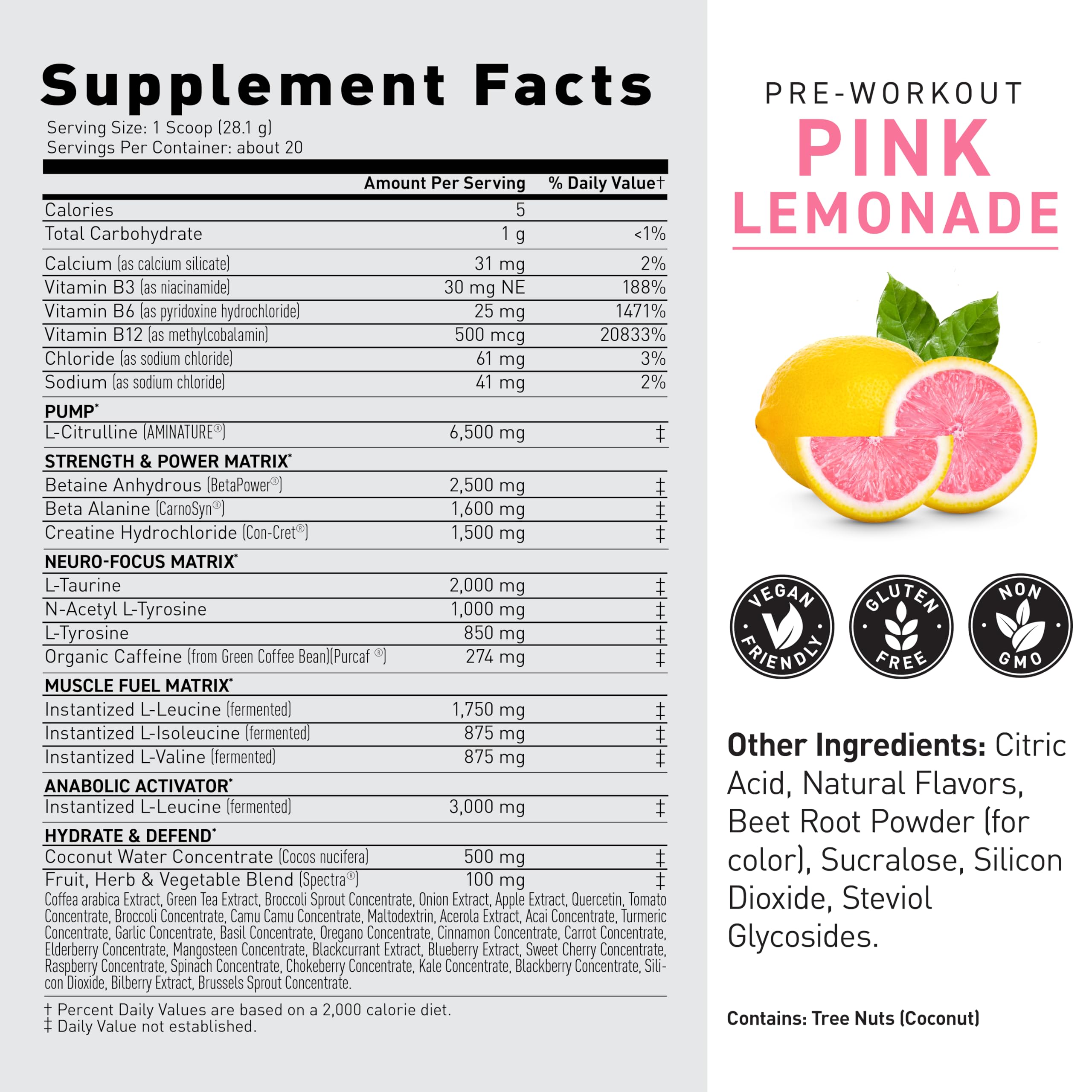 Pre-Kaged 20 Servings Pink Lemonade - Sense42 Beauty and Health