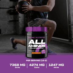 Scitec Nutrition All Aminos – Essential Amino Acids – with Magnesium – Gluten-Free, Sugar-Free – Ideal for Workouts and Recovery, 340 g, Mango - Sense42 Beauty and Health