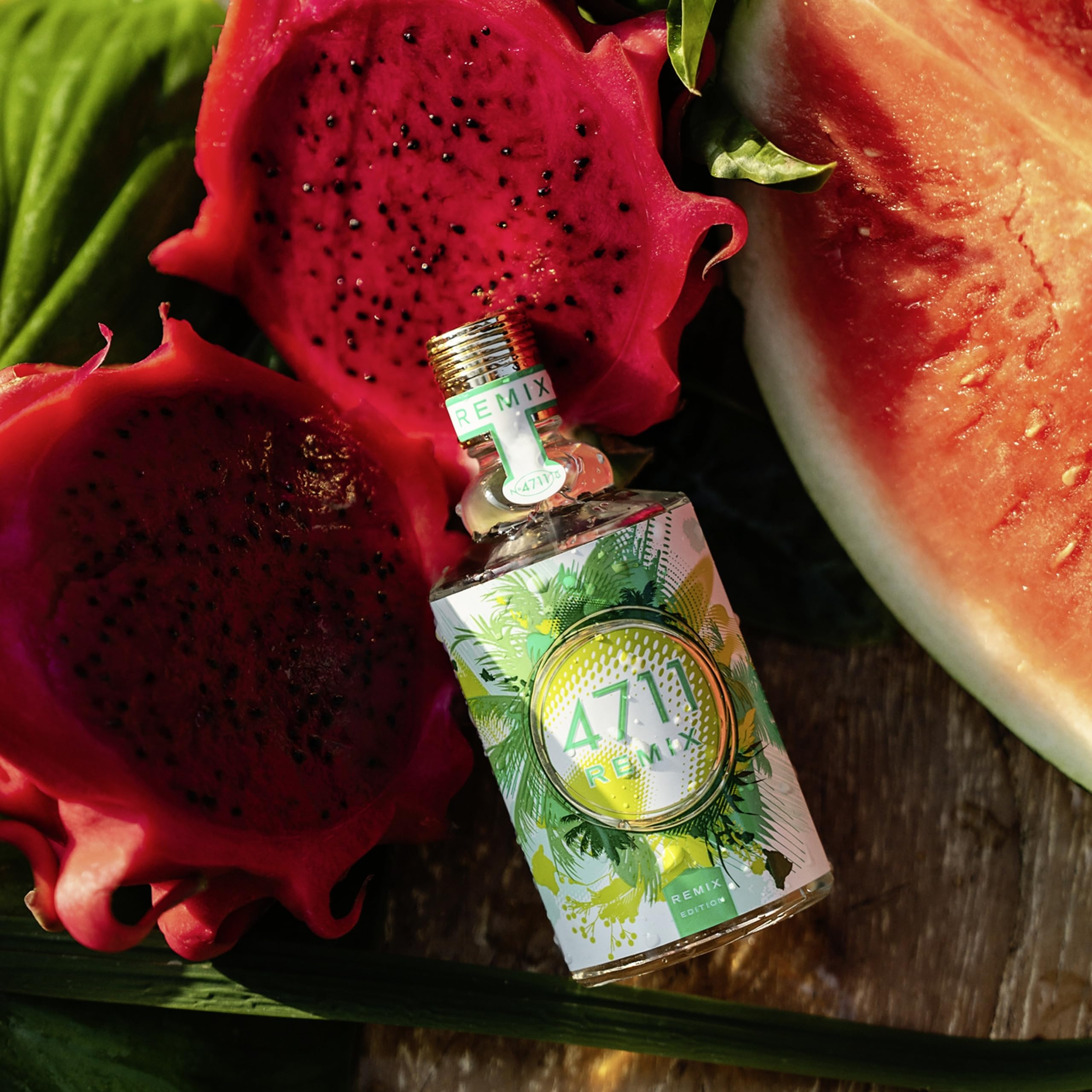 4711 REMIX Green Oasis Eau de Cologne for Women 100ml - Fresh, Invigorating Fragrance with Lush Green Notes