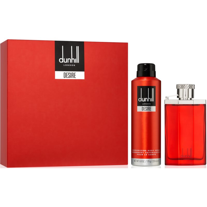 Dunhill Desire Red Gift Set 100ml EDT + 226ml Deodorant Spray