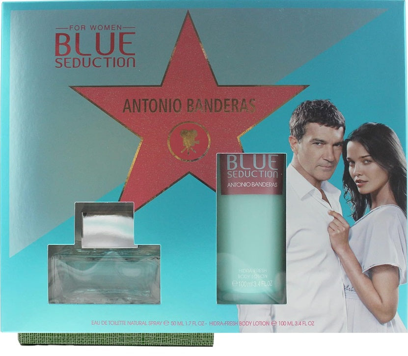 Antonio Banderas Blue Seduction for Women Gift Set 50ml EDT + 100ml Body Lotion