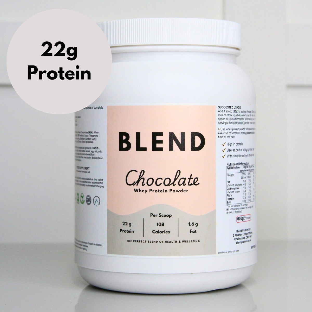 Whey Protein Powder - Chocolate Flavour