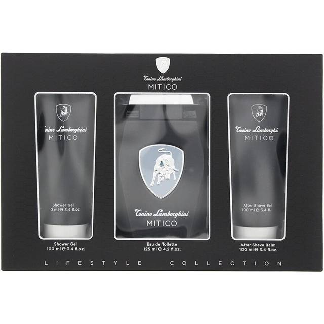 Lamborghini Mitico Gift Set 125ml EDT + 100ml Shower Gel + 100ml Aftershave Balm