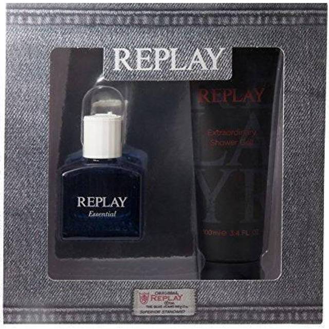 Replay Essential for Him Gift Set 30ml EDT Spray + 100ml Shower Gel