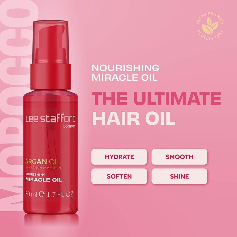 Lee Stafford Argan Oil Nourishing Miracle Oil 50 ml - Sense42 Beauty and Health