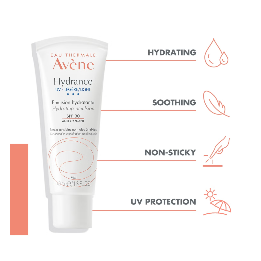 Avene Hydrance UV Light Hydrating Emulsion SPF30 40ml - Sense42 Beauty and Health