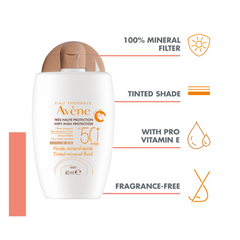 Avene Tinted Mineral Fluid SPF50+ 40ml - Sense42 Beauty and Health