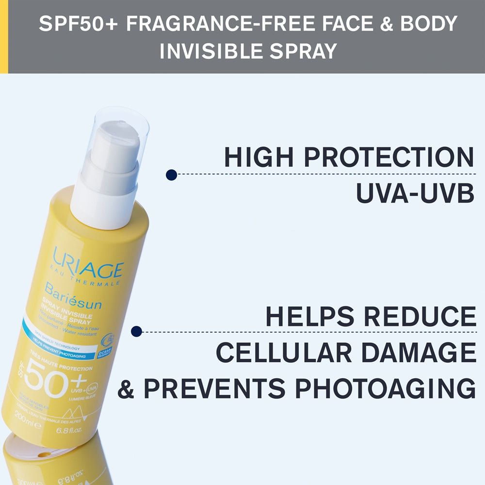 Uriage Bariésun Fragrance Free Invisible Spray SPF50+ - Sense42 Beauty and Health
