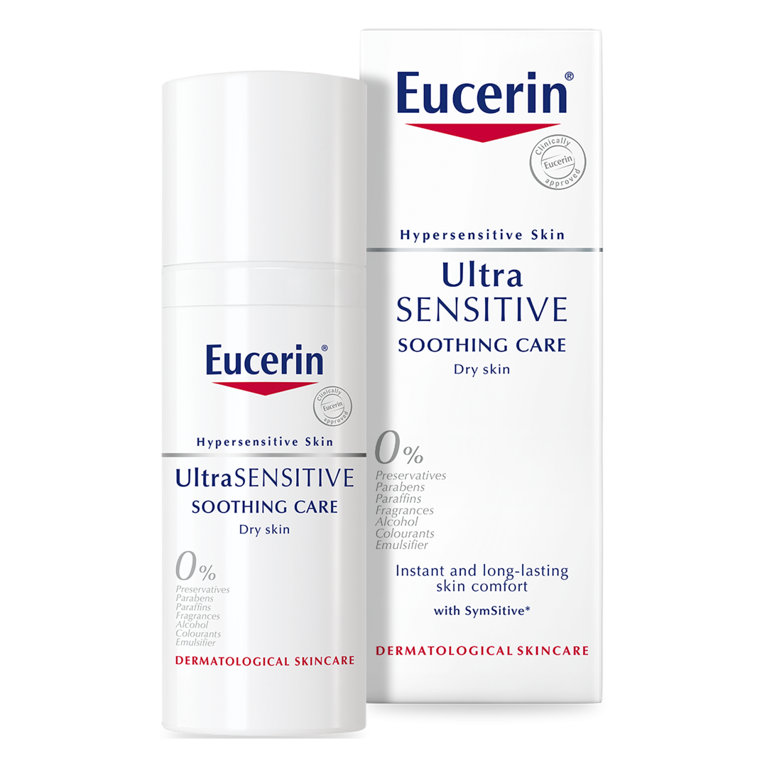 Eucerin Ultra Sensitive Soothing Care Dry Skin  50ml - Sense42 Beauty and Health
