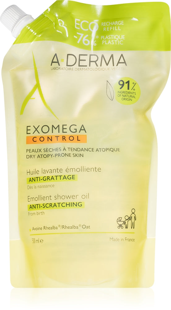 A-Derma Exomega Control Emollient Shower Oil - Sense42 Beauty and Health