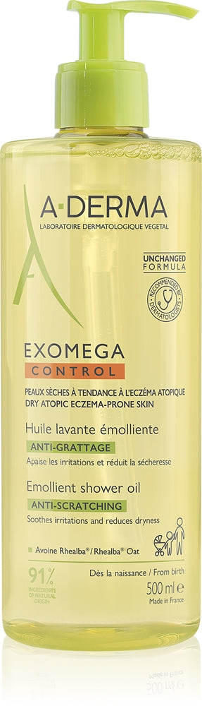 A-Derma Exomega Control Emollient Shower Oil - Sense42 Beauty and Health