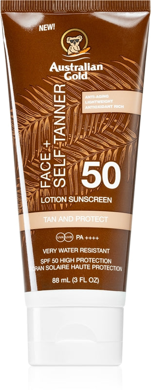 Australian Gold Face + Self Tanner - Sense42 Beauty and Health