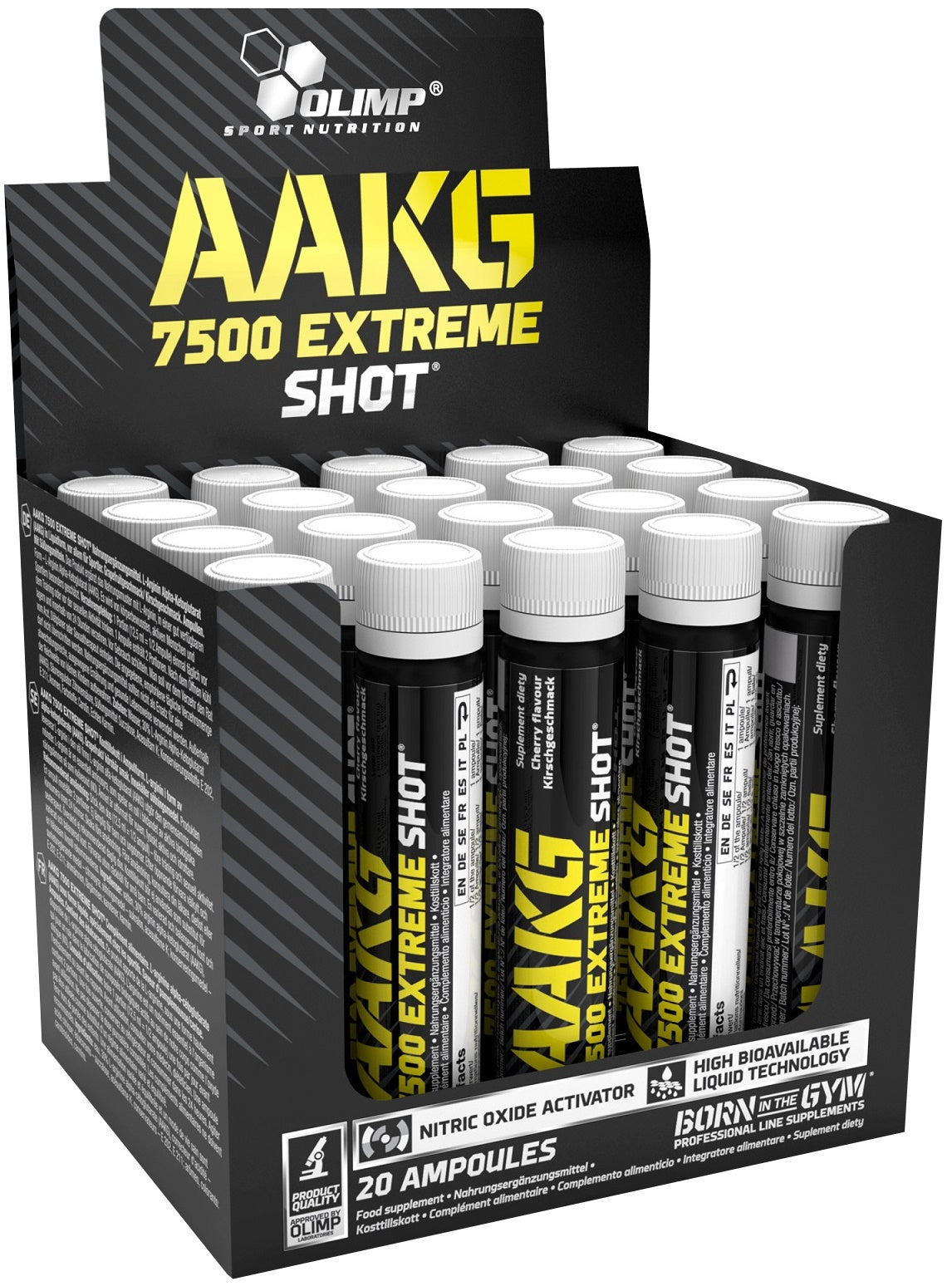 AAKG 7500 Extreme Shot, Cherry - 20 x 25 ml. - Sense42 Beauty and Health