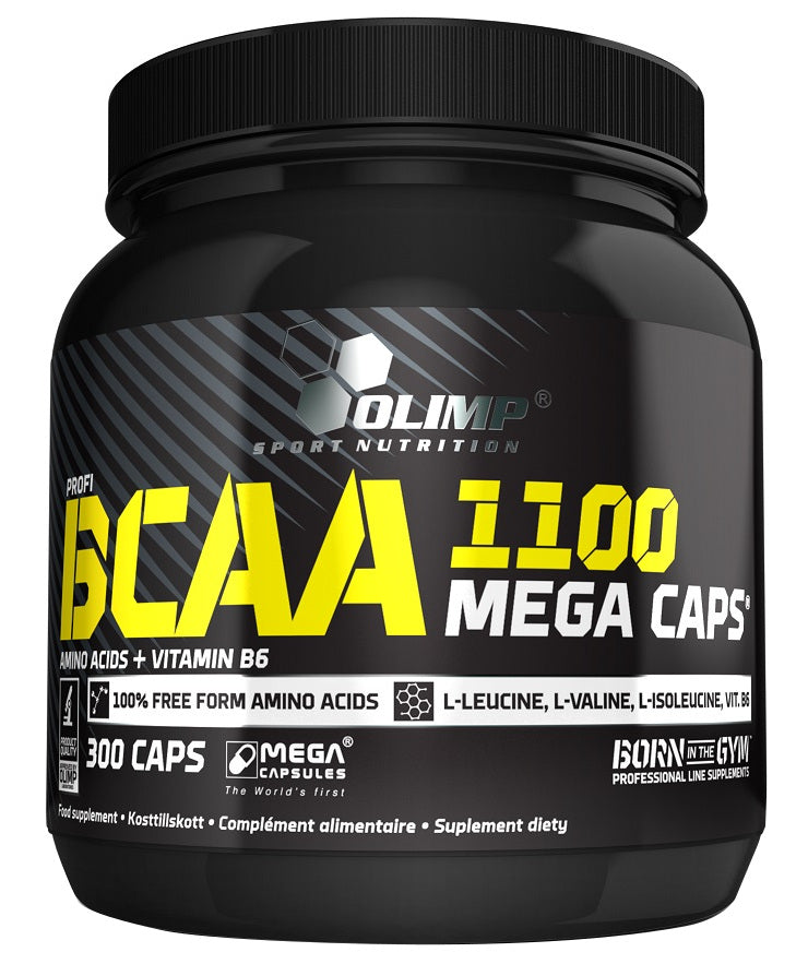 BCAA 1100 Mega Caps - 300 caps - Sense42 Beauty and Health