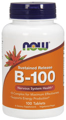 Vitamin B-100 Sustained Release - 100 tabs - Sense42 Beauty and Health