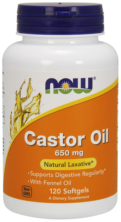 Castor Oil, 650mg - 120 softgels - Sense42 Beauty and Health