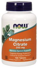 Magnesium Citrate, 200mg - 100 tablets - Sense42 Beauty and Health