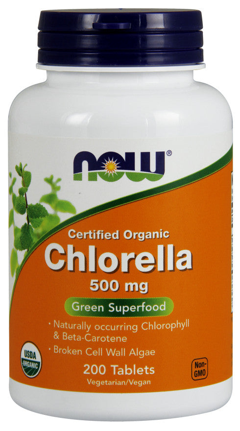 Chlorella, 500mg Organic - 200 tabs