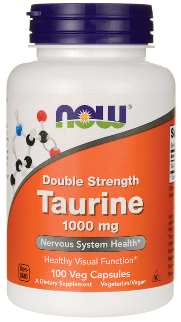 Taurine, 1000mg Double Strength - 100 vcaps - Sense42 Beauty and Health