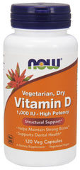 Vitamin D, 1000 IU Vegetarian - Dry - 120 vcaps - Sense42 Beauty and Health