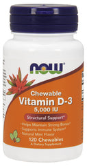 Vitamin D-3, 5000 IU (Chewable) - 120 chewables - Sense42 Beauty and Health