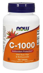 Vitamin C-1000 with Rose Hips & Bioflavonoids - 100 tablets - Sense42 Beauty and Health