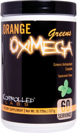 Orange OxiMega Greens, Spearmint Flavor - 327g - Sense42 Beauty and Health