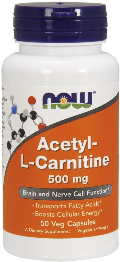 Acetyl-L-Carnitine, 500mg - 50 vcaps - Sense42 Beauty and Health