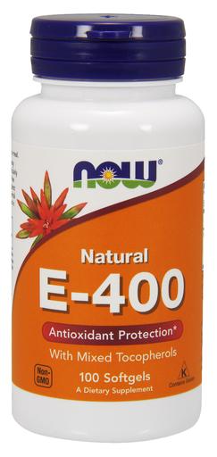 Vitamin E-400 - Natural (Mixed Tocopherols) - 100 softgels - Sense42 Beauty and Health