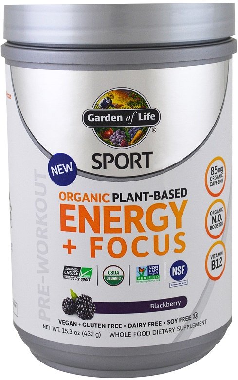 Organic Plant-Based Energy + Focus, Blackberry - 432g - Sense42 Beauty and Health