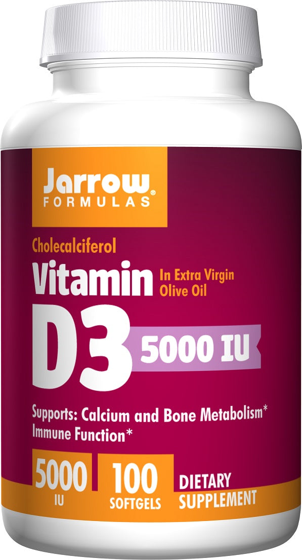 Vitamin D3, 5000 IU - 100 softgels - Sense42 Beauty and Health