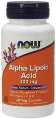 Alpha Lipoic Acid with Vitamins C & E,  100mg - 60 vcaps - Sense42 Beauty and Health