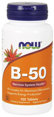Vitamin B-50 - 100 tablets - Sense42 Beauty and Health