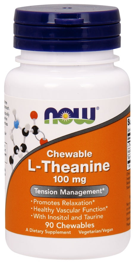 L-Theanine with Inositol and Taurine, 100mg - 90 chewables - Sense42 Beauty and Health