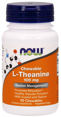 L-Theanine with Inositol and Taurine, 100mg - 90 chewables - Sense42 Beauty and Health