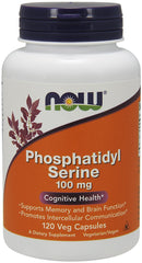 Phosphatidyl Serine, 100mg - 120 vcaps - Sense42 Beauty and Health