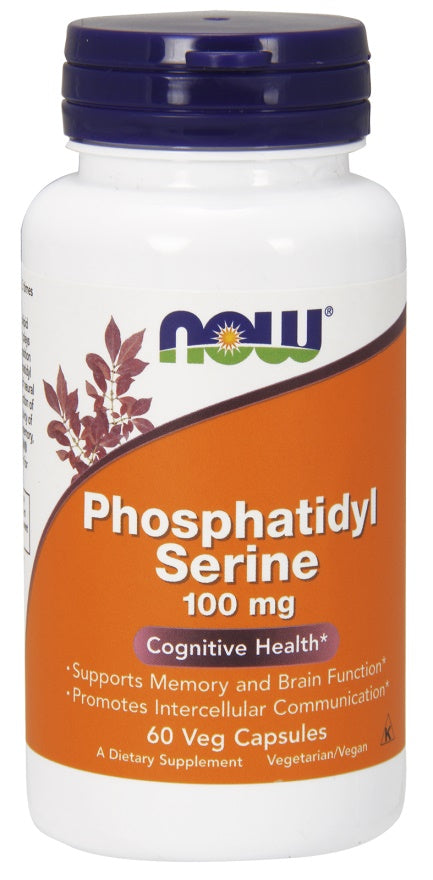 Phosphatidyl Serine, 100mg - 60 vcaps - Sense42 Beauty and Health