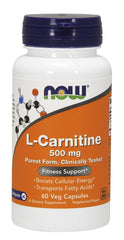 L-Carnitine, 500mg - 60 vcaps - Sense42 Beauty and Health