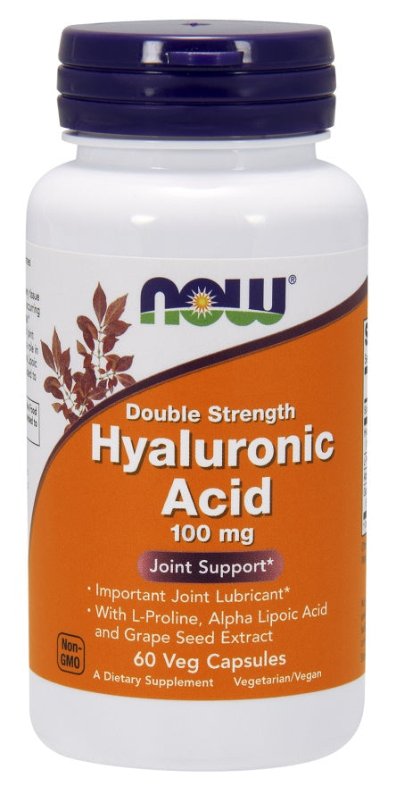 Hyaluronic Acid, 100mg Double Strength - 60 vcaps - Sense42 Beauty and Health