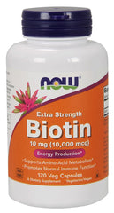 Biotin, 10mg Extra Strength - 120 vcaps - Sense42 Beauty and Health