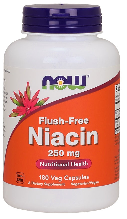 Niacin Flush-Free, 250mg - 180 vcaps - Sense42 Beauty and Health